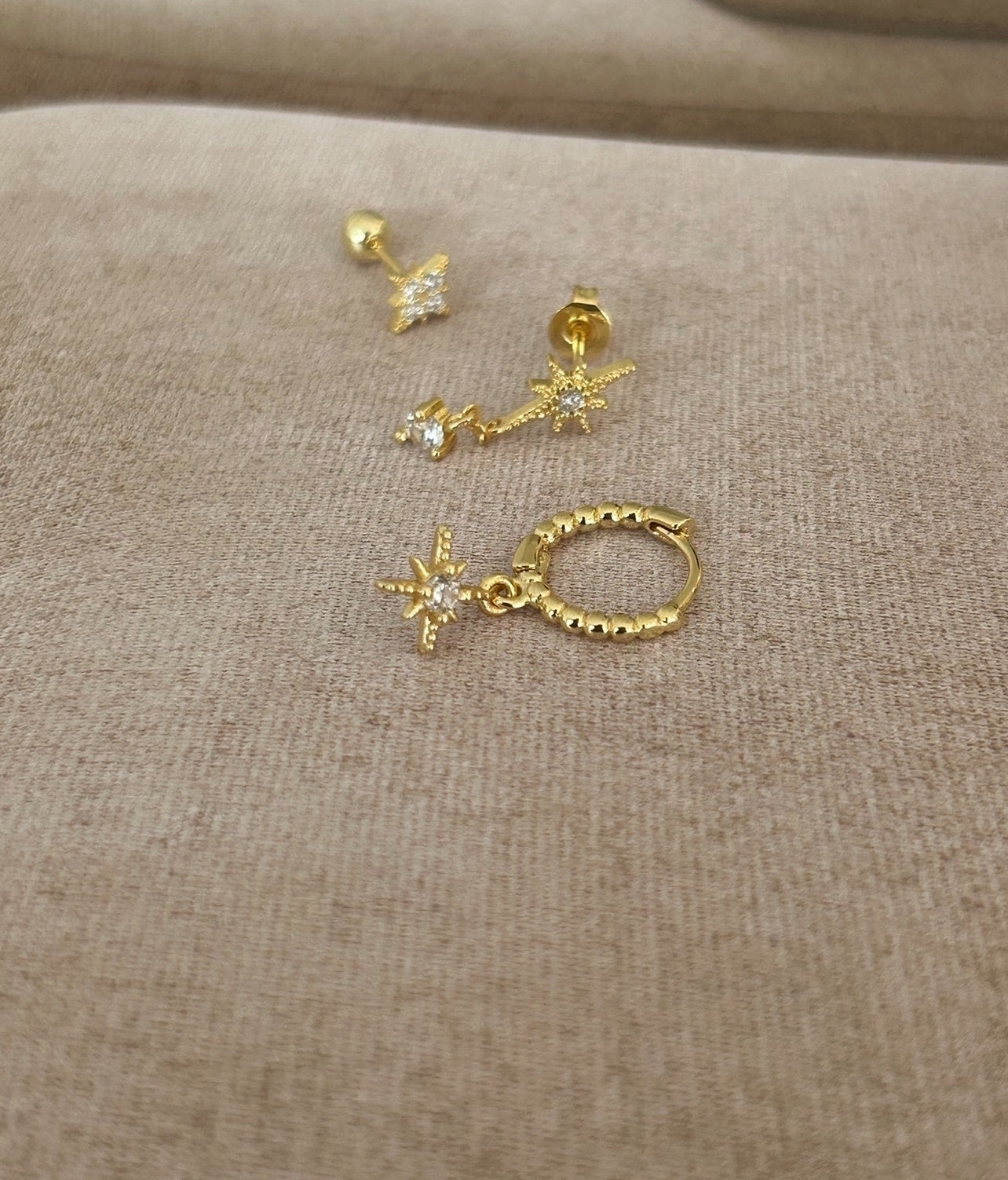 Set 3 Boucles d’oreilles Stellaire