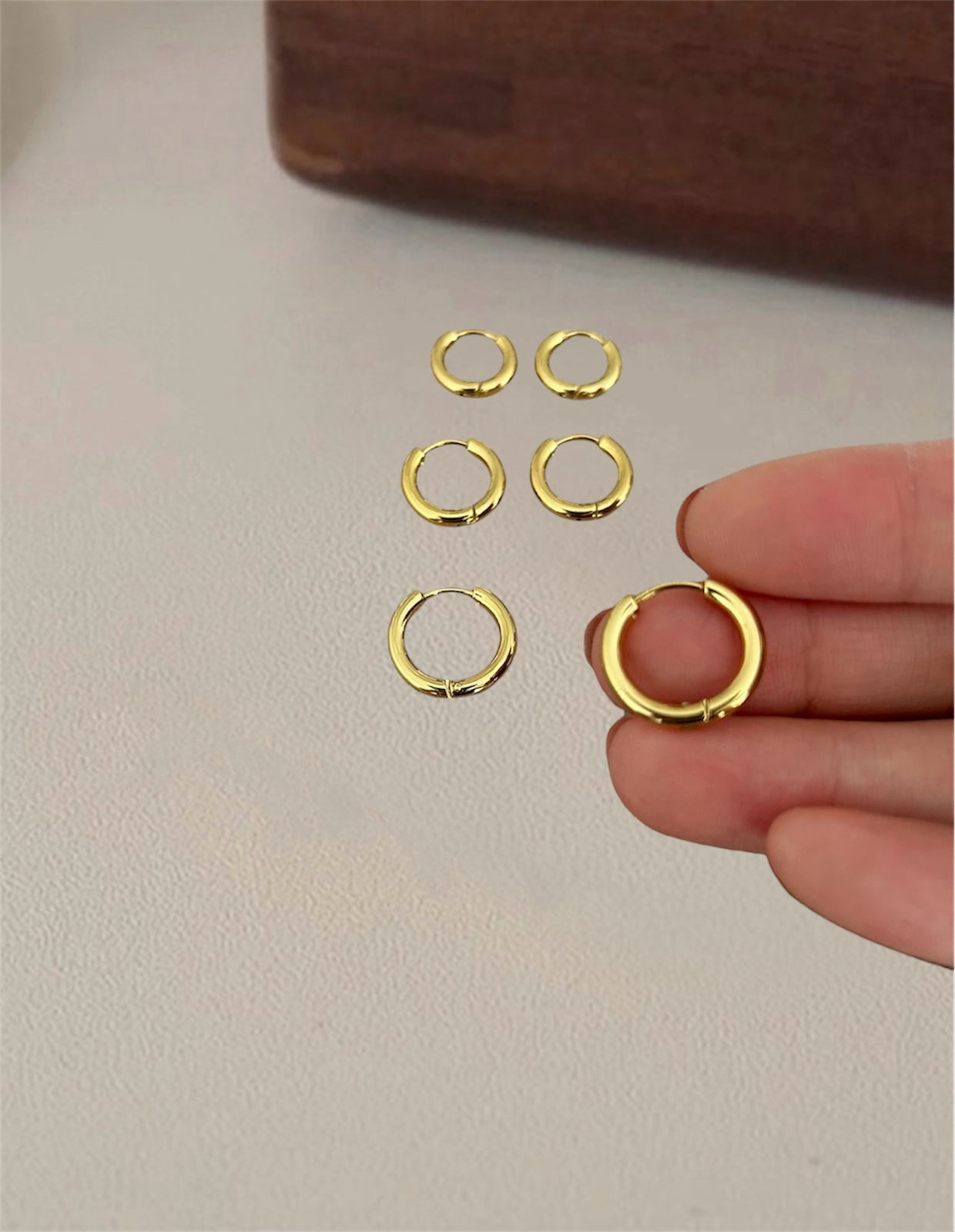 Set 3 paires Boucles d’oreilles créoles